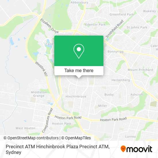 Precinct ATM Hinchinbrook Plaza Precinct ATM map