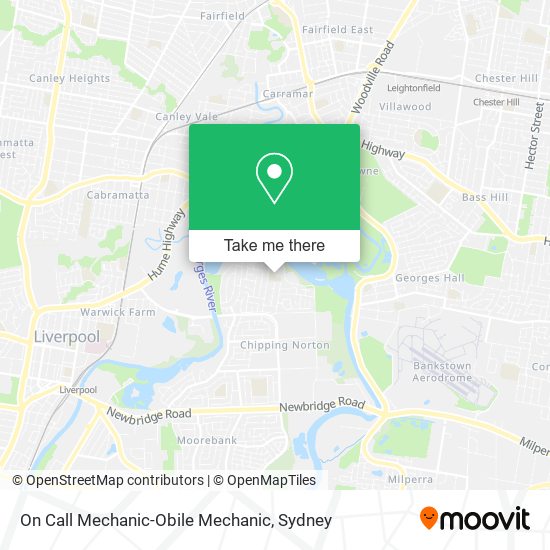 On Call Mechanic-Obile Mechanic map