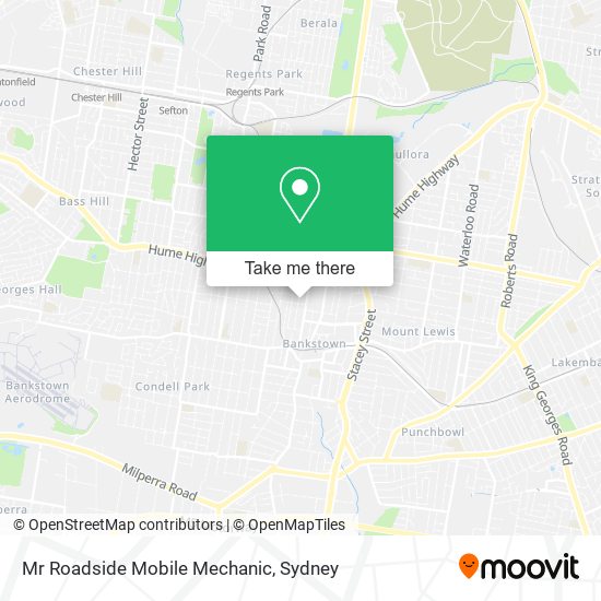 Mr Roadside Mobile Mechanic map