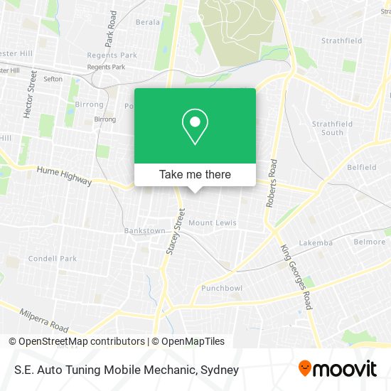 S.E. Auto Tuning Mobile Mechanic map