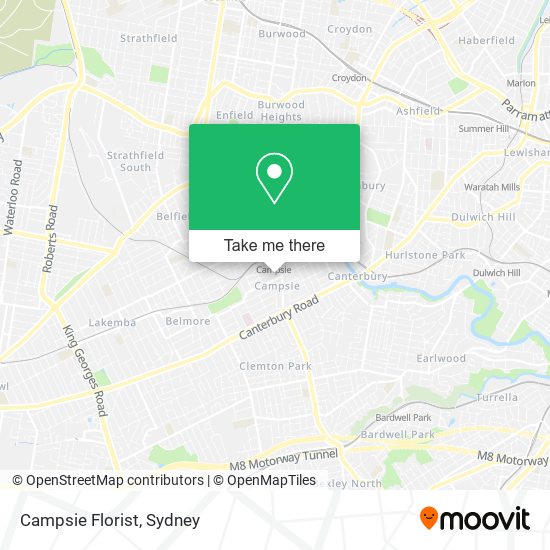 Campsie Florist map