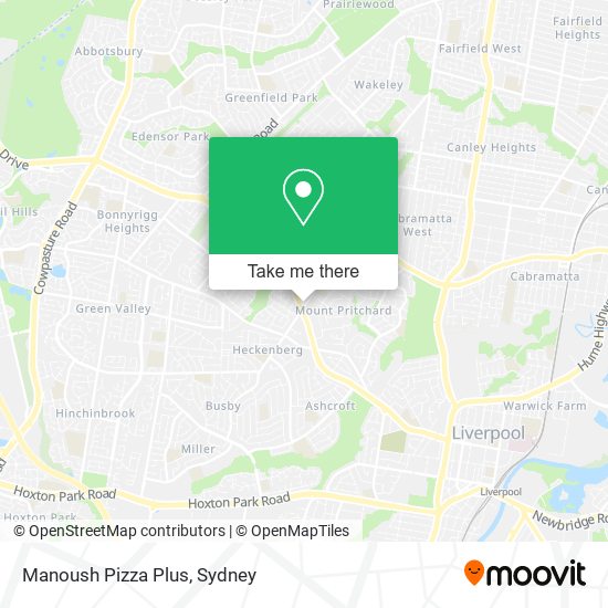 Manoush Pizza Plus map