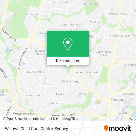 Willows Child Care Centre map