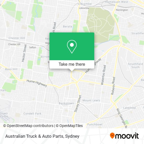 Mapa Australian Truck & Auto Parts