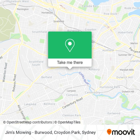 Jim's Mowing - Burwood, Croydon Park map