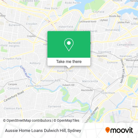 Mapa Aussie Home Loans Dulwich Hill