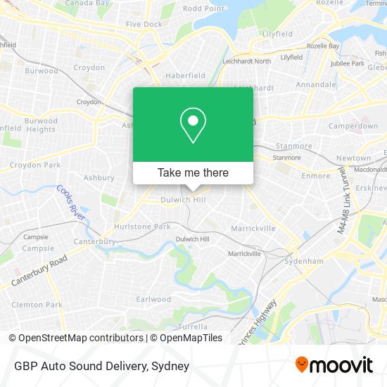 GBP Auto Sound Delivery map