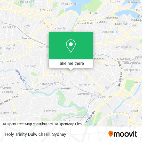 Holy Trinity Dulwich Hill map