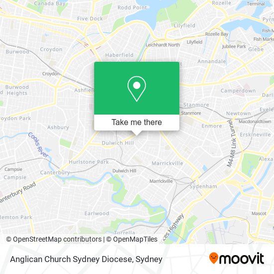 Mapa Anglican Church Sydney Diocese