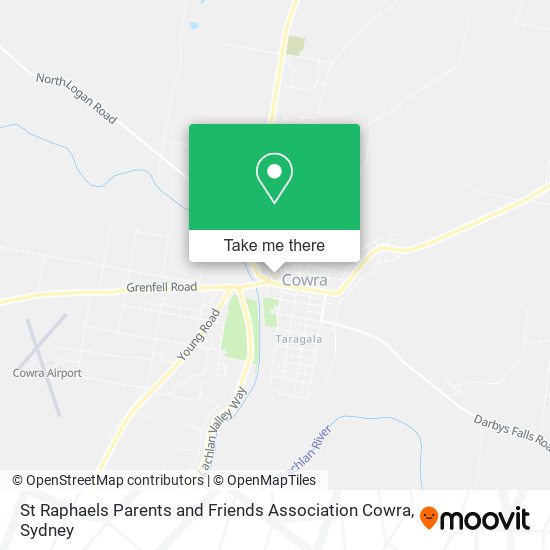 St Raphaels Parents and Friends Association Cowra map