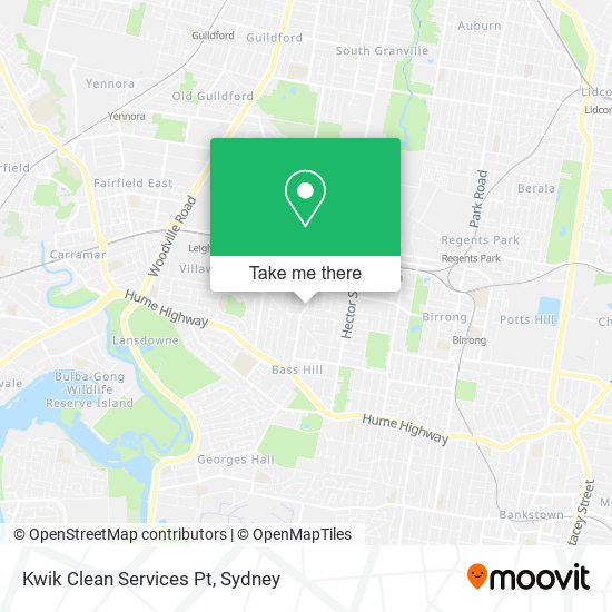 Kwik Clean Services Pt map