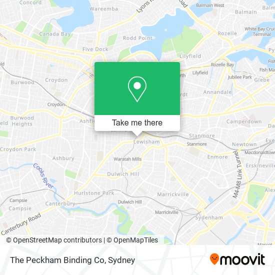 Mapa The Peckham Binding Co