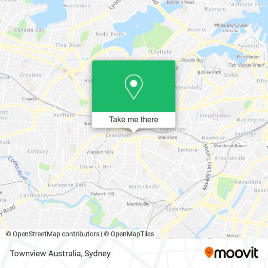 Mapa Townview Australia