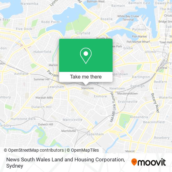 News South Wales Land and Housing Corporation map