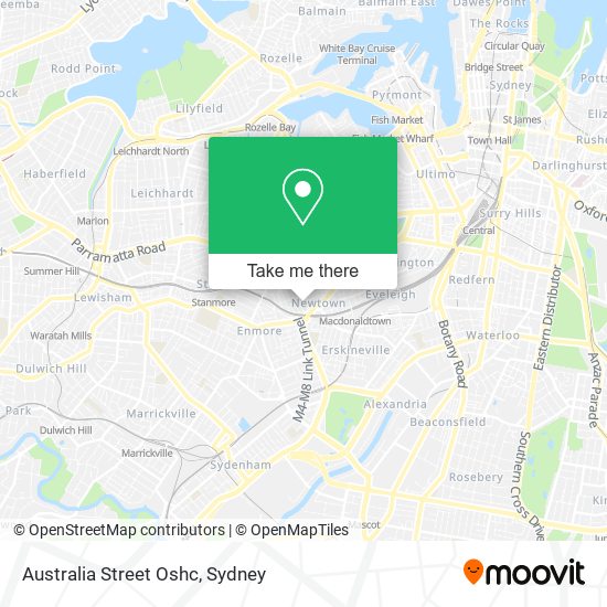 Australia Street Oshc map