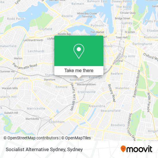Mapa Socialist Alternative Sydney