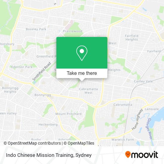 Indo Chinese Mission Training map