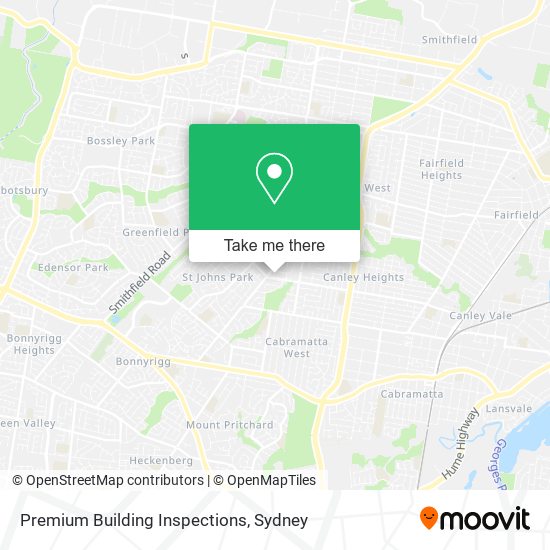 Premium Building Inspections map