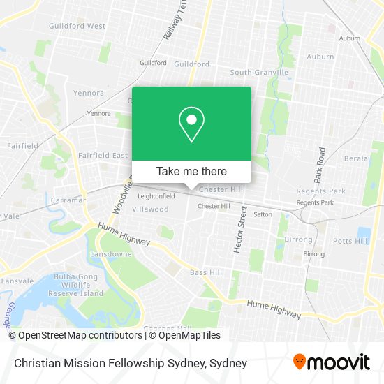 Mapa Christian Mission Fellowship Sydney