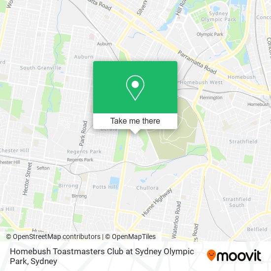 Homebush Toastmasters Club at Sydney Olympic Park map