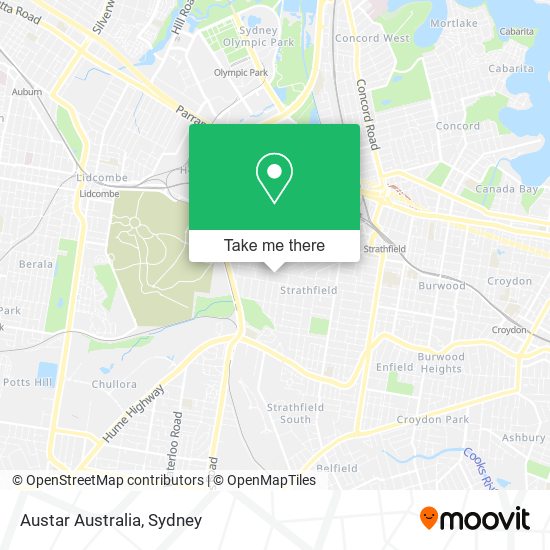 Austar Australia map