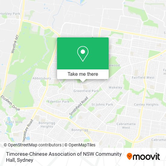 Mapa Timorese-Chinese Association of NSW Community Hall