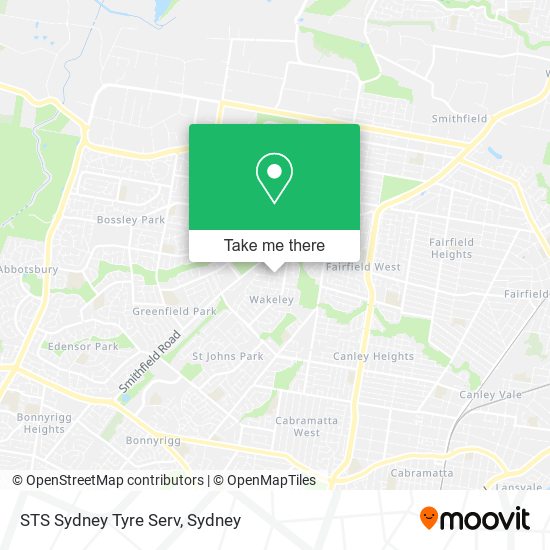 STS Sydney Tyre Serv map