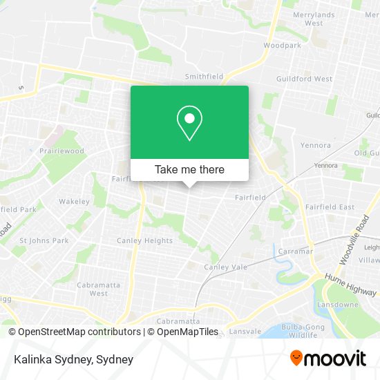 Kalinka Sydney map