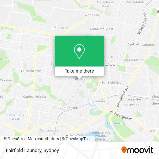 Mapa Fairfield Laundry