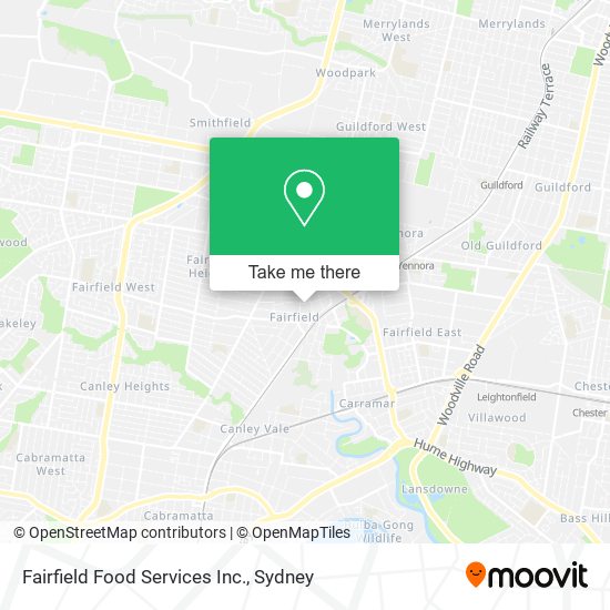 Fairfield Food Services Inc. map