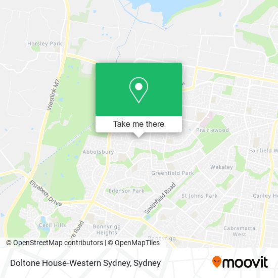 Mapa Doltone House-Western Sydney