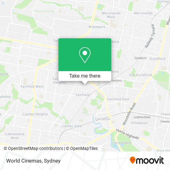 Mapa World Cinemas