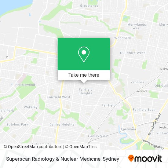 Superscan Radiology & Nuclear Medicine map