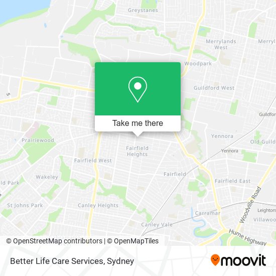 Better Life Care Services map