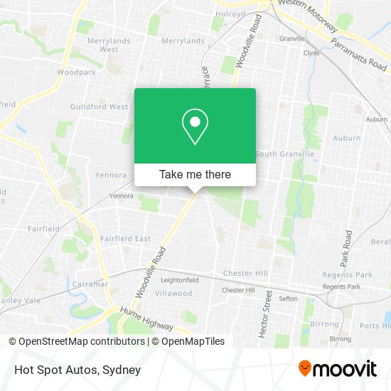 Hot Spot Autos map