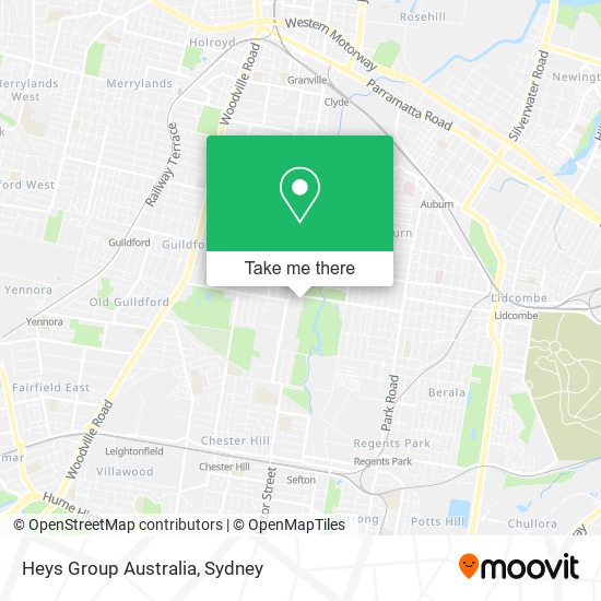 Mapa Heys Group Australia