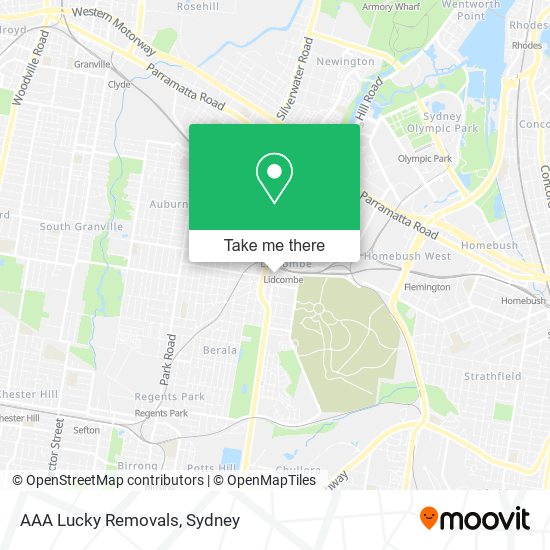 AAA Lucky Removals map