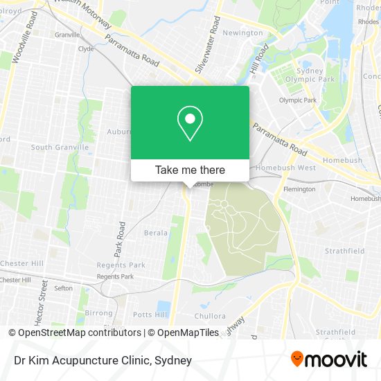 Dr Kim Acupuncture Clinic map