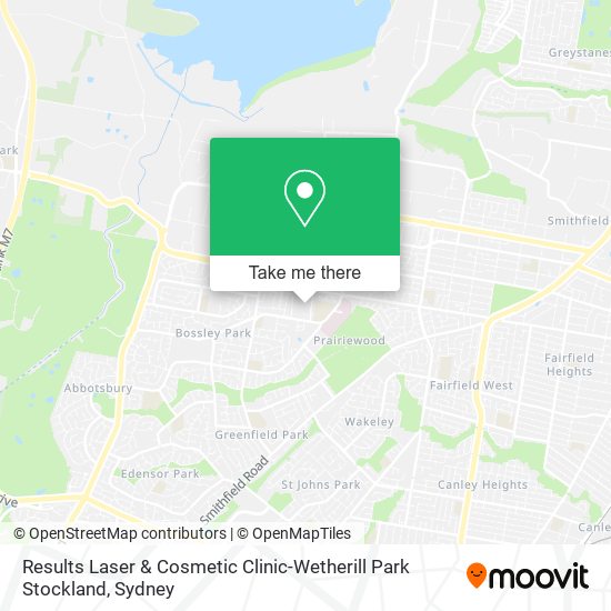 Mapa Results Laser & Cosmetic Clinic-Wetherill Park Stockland