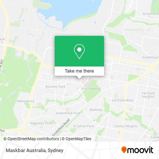 Mapa Maskbar Australia