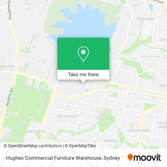 Hughes Commercial Furniture Warehouse map