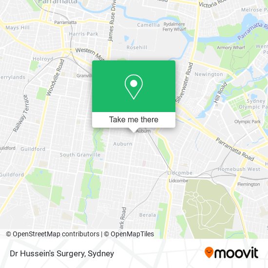 Dr Hussein's Surgery map