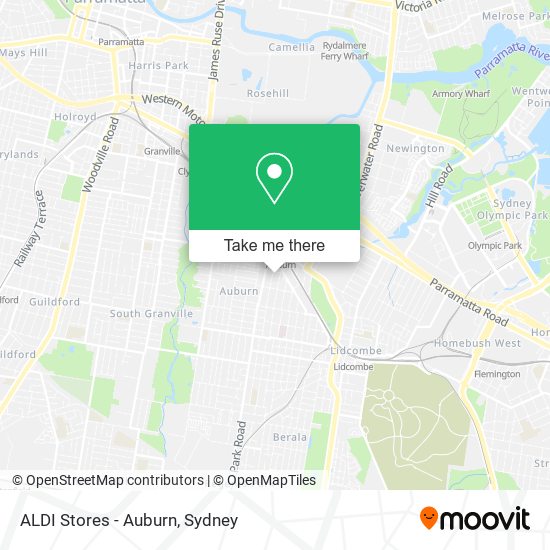 ALDI Stores - Auburn map