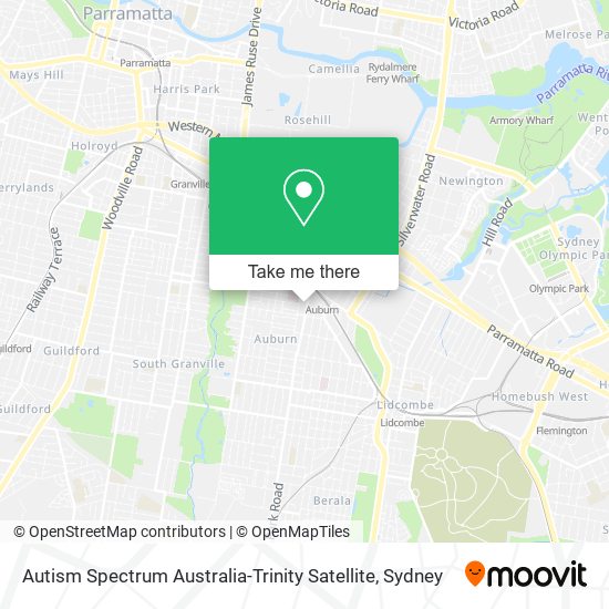 Mapa Autism Spectrum Australia-Trinity Satellite