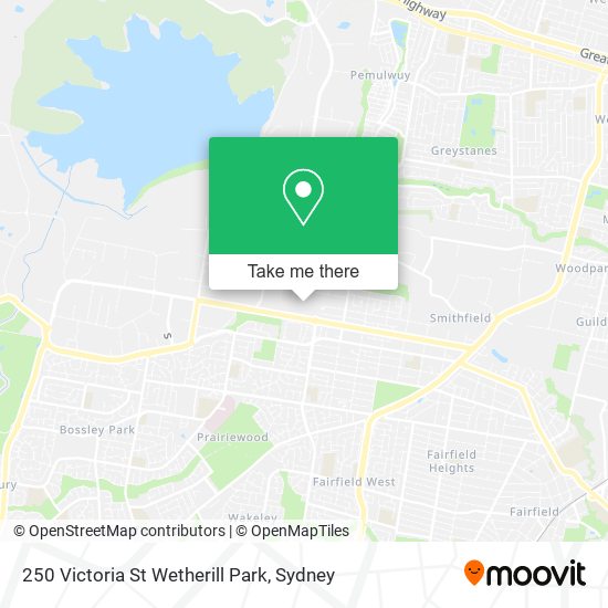 250 Victoria St Wetherill Park map