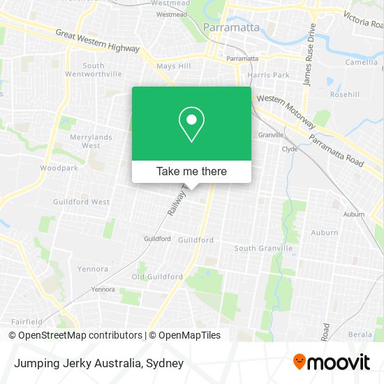 Mapa Jumping Jerky Australia