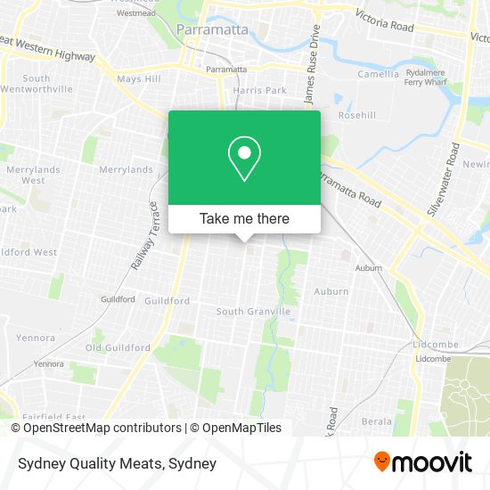 Mapa Sydney Quality Meats