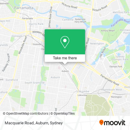 Macquarie Road, Auburn map
