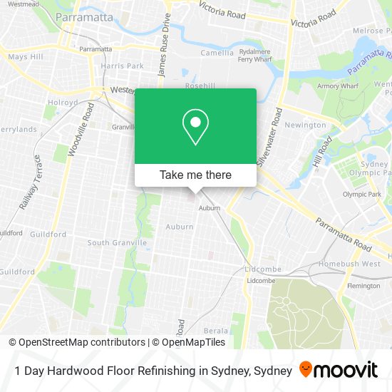 1 Day Hardwood Floor Refinishing in Sydney map
