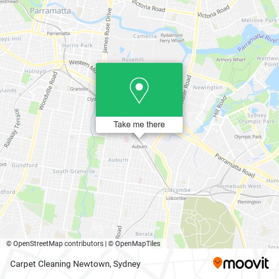 Carpet Cleaning Newtown map